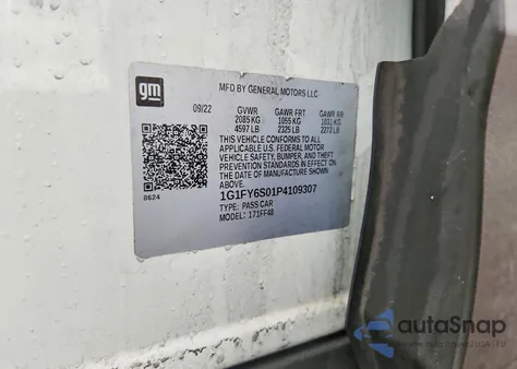 2023 Chevrolet Bolt Euv Lt from USA, damaged, VIN 1G1FY6S01P4109307